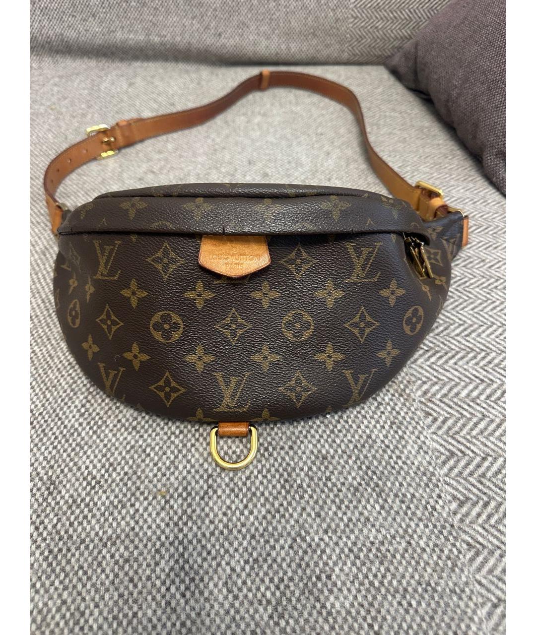 LOUIS VUITTON Коричневая поясная сумка, фото 9