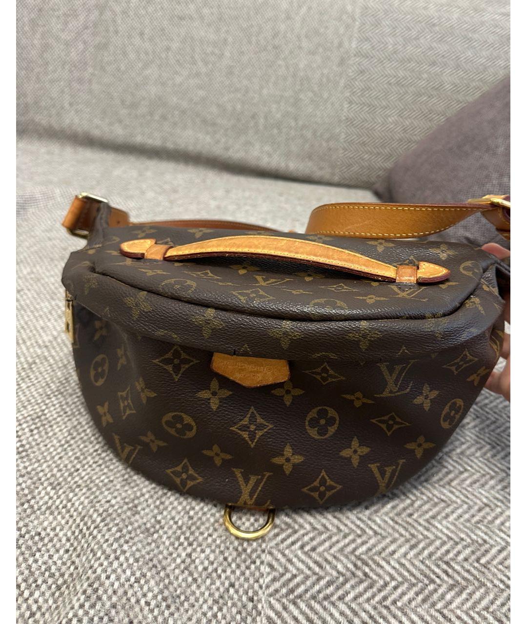 LOUIS VUITTON Коричневая поясная сумка, фото 5