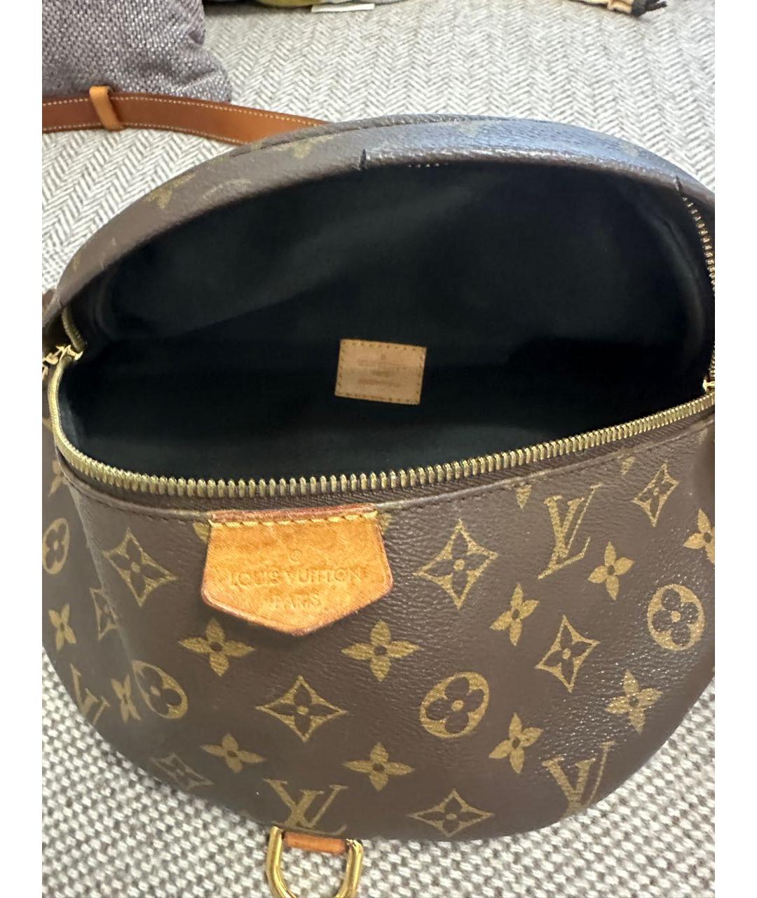 LOUIS VUITTON Коричневая поясная сумка, фото 4