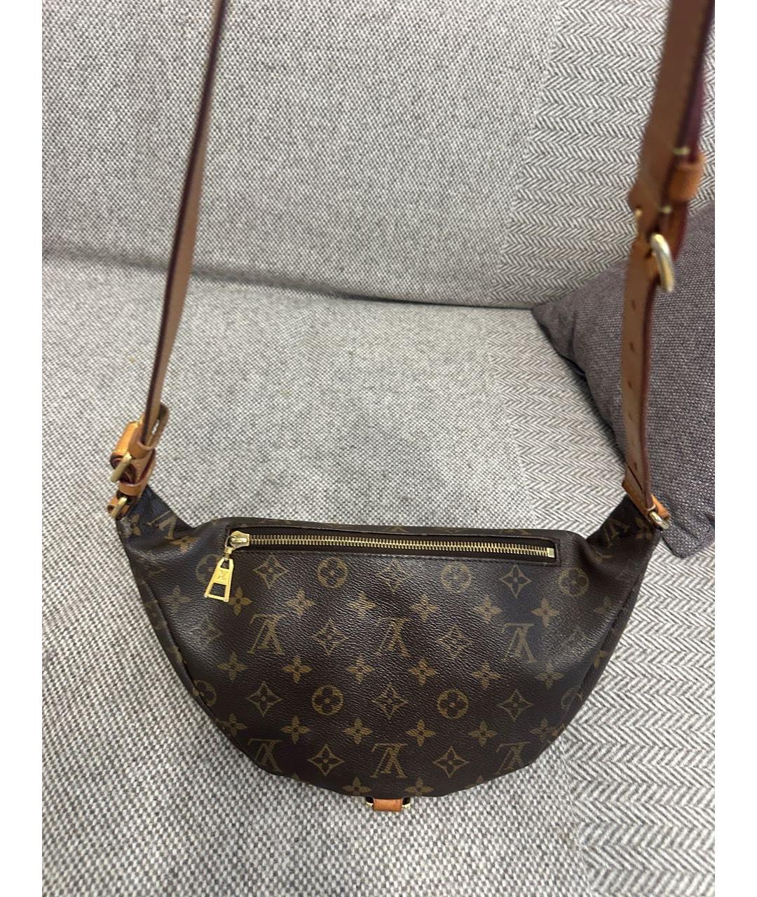 LOUIS VUITTON Коричневая поясная сумка, фото 3