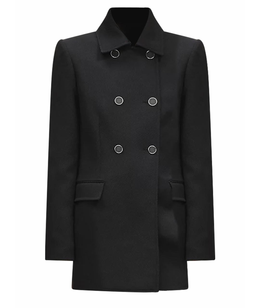 HERMES Черная шерстяная куртка, фото 1