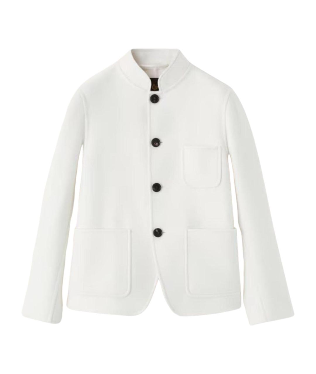 LORO PIANA Белый кашемировый жакет/пиджак, фото 1