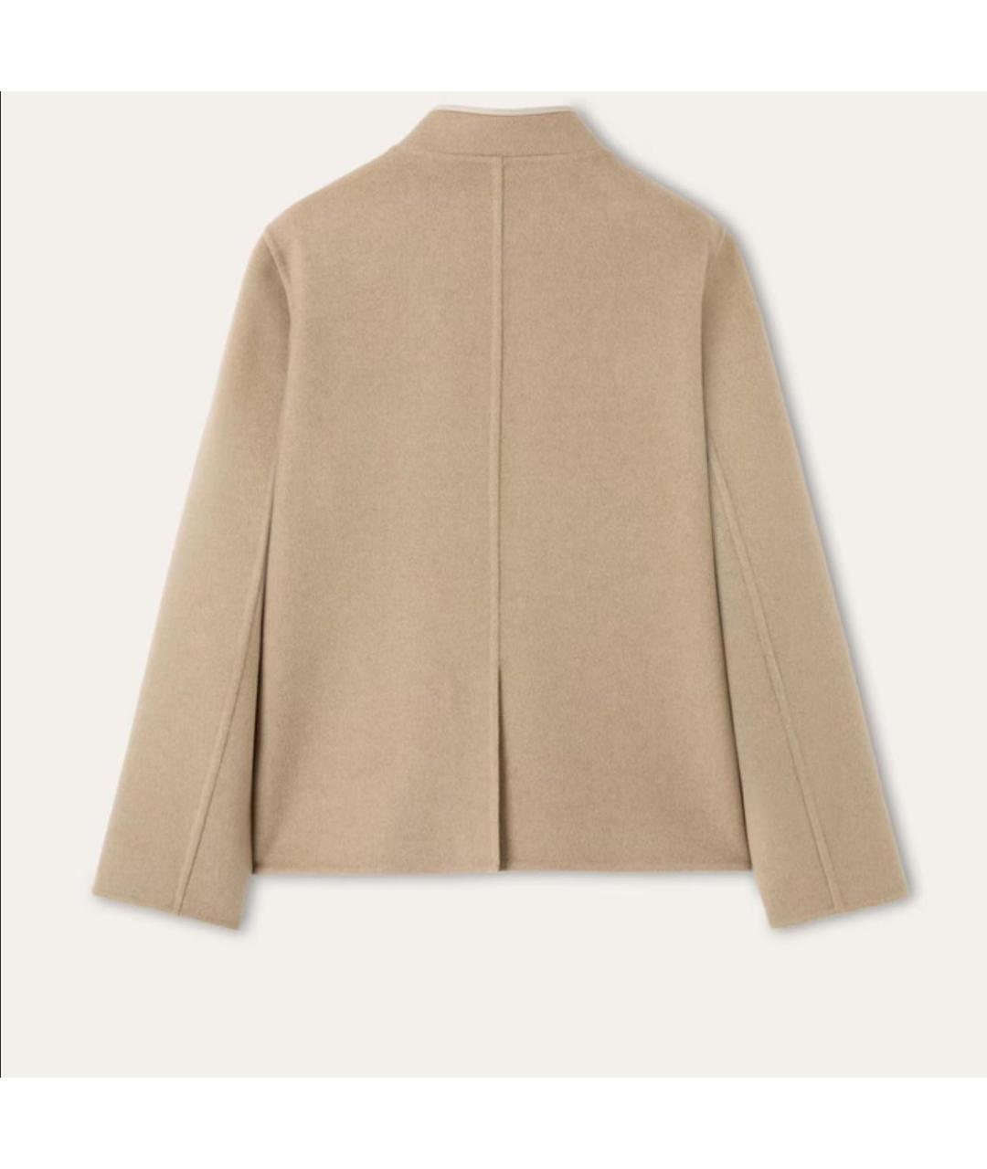 LORO PIANA Бежевый кашемировый жакет/пиджак, фото 4