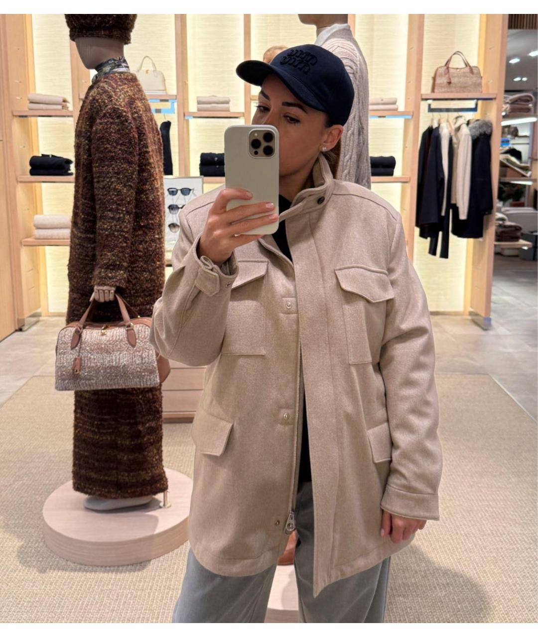 LORO PIANA Бежевая кашемировая куртка, фото 5