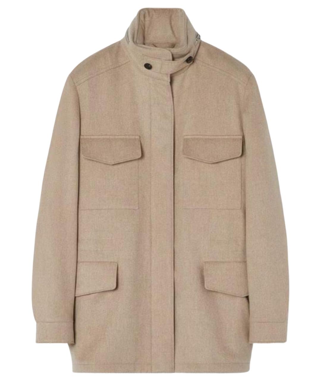 LORO PIANA Бежевая кашемировая куртка, фото 1