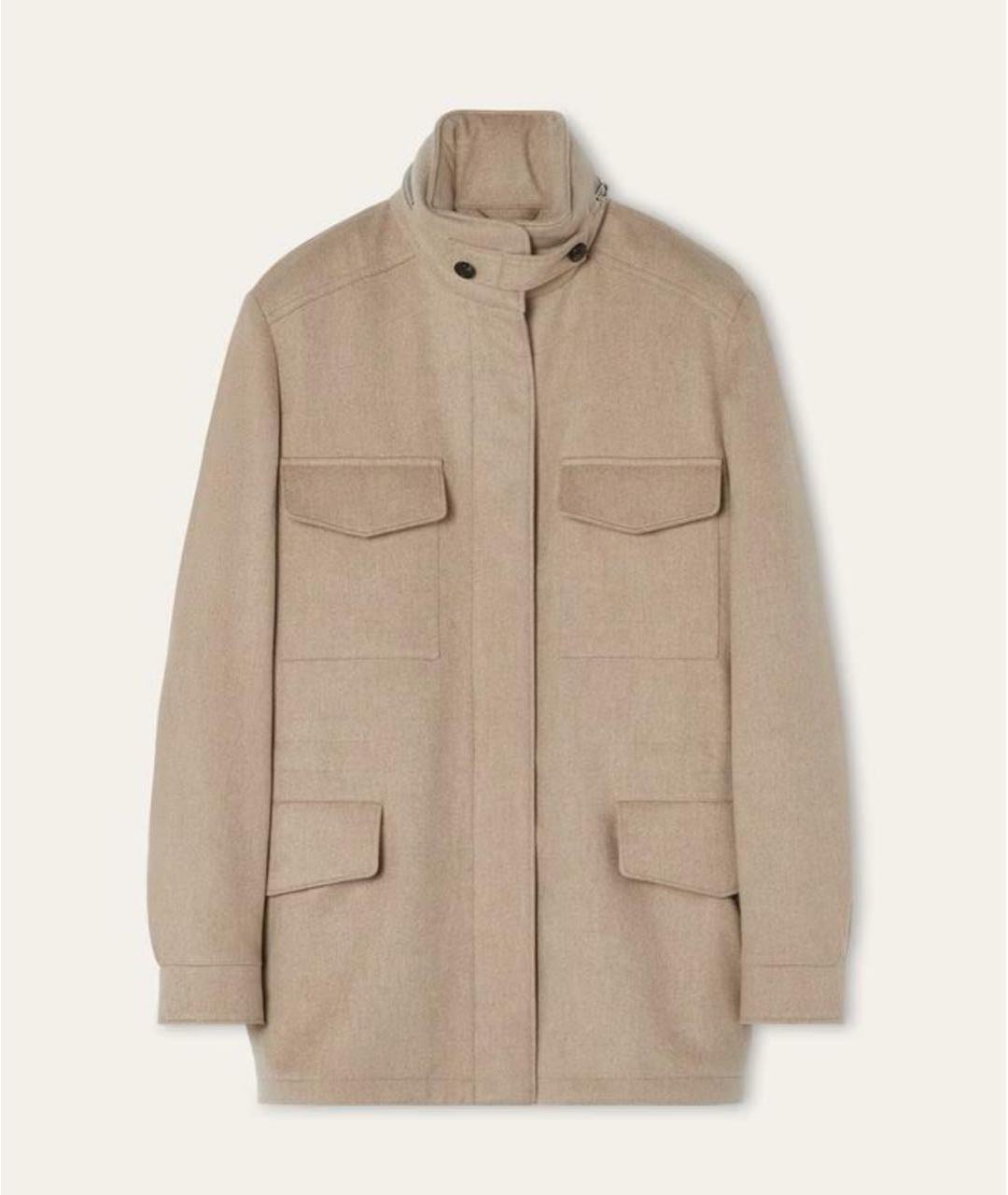 LORO PIANA Бежевая кашемировая куртка, фото 7