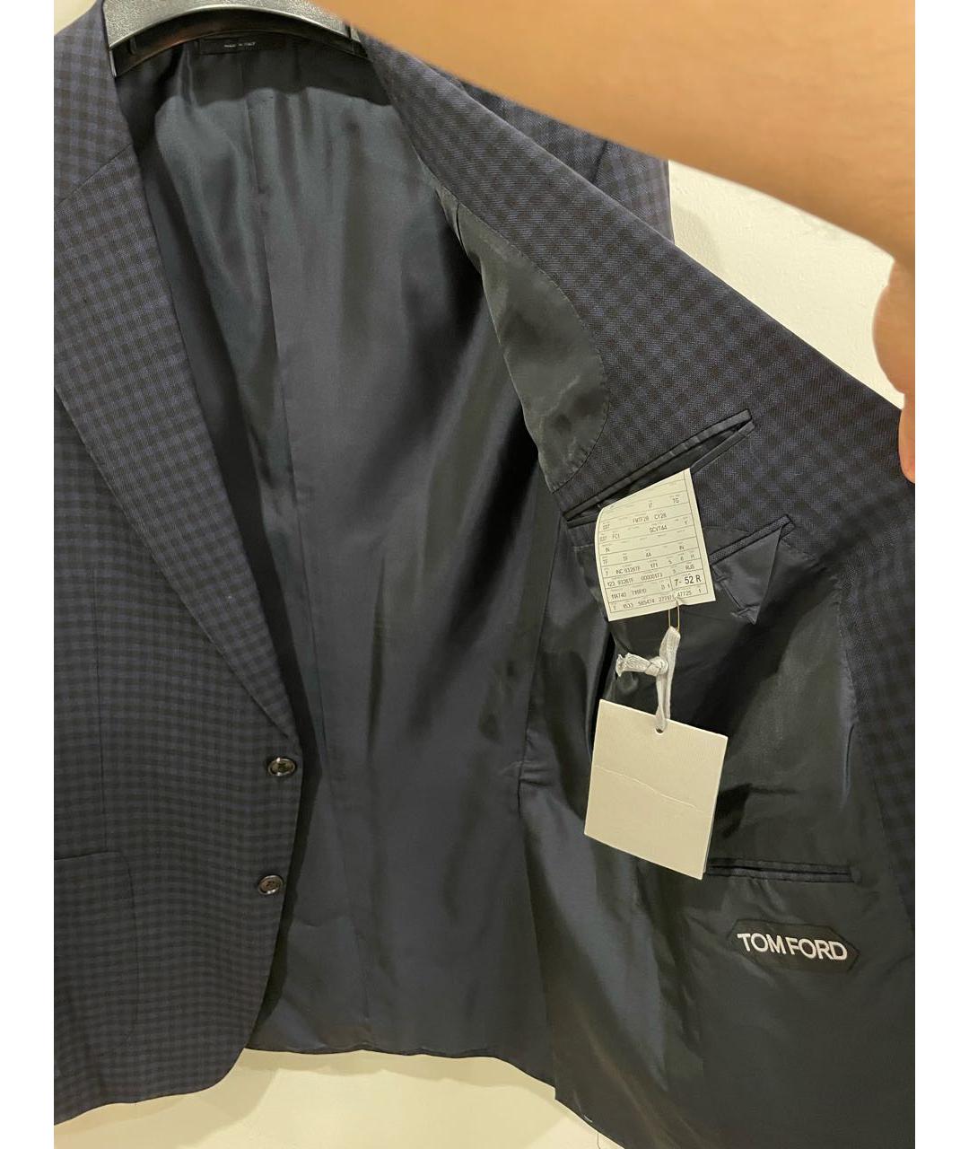 TOM FORD Темно-синий шерстяной пиджак, фото 3