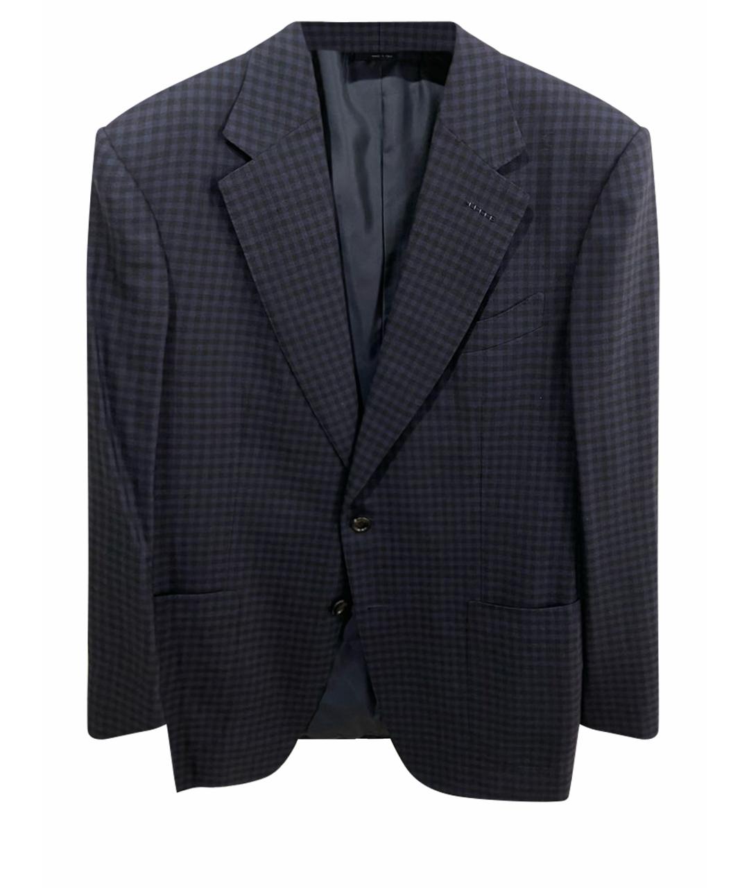 TOM FORD Темно-синий шерстяной пиджак, фото 1