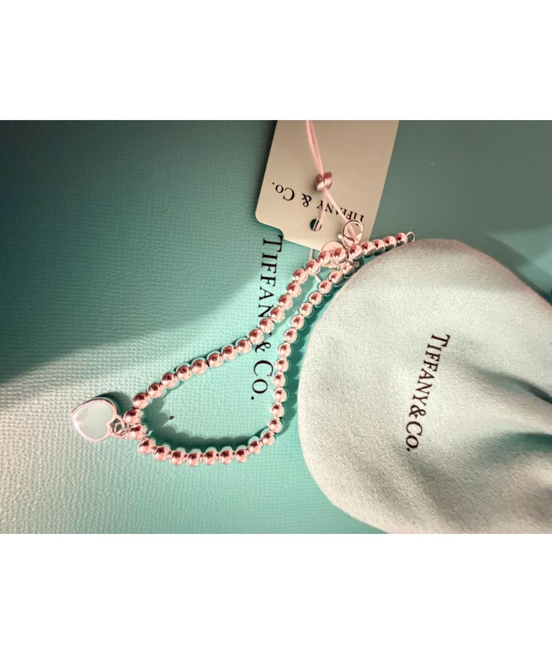 TIFFANY&CO Бирюзовый серебряный браслет, фото 2