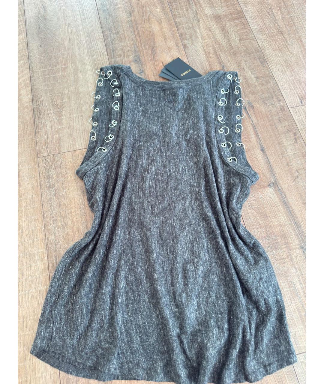 PINKO Серая майка, фото 6