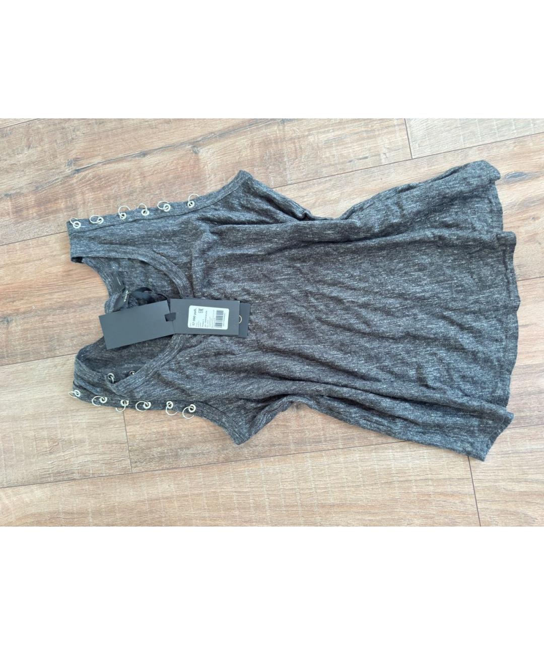 PINKO Серая майка, фото 3