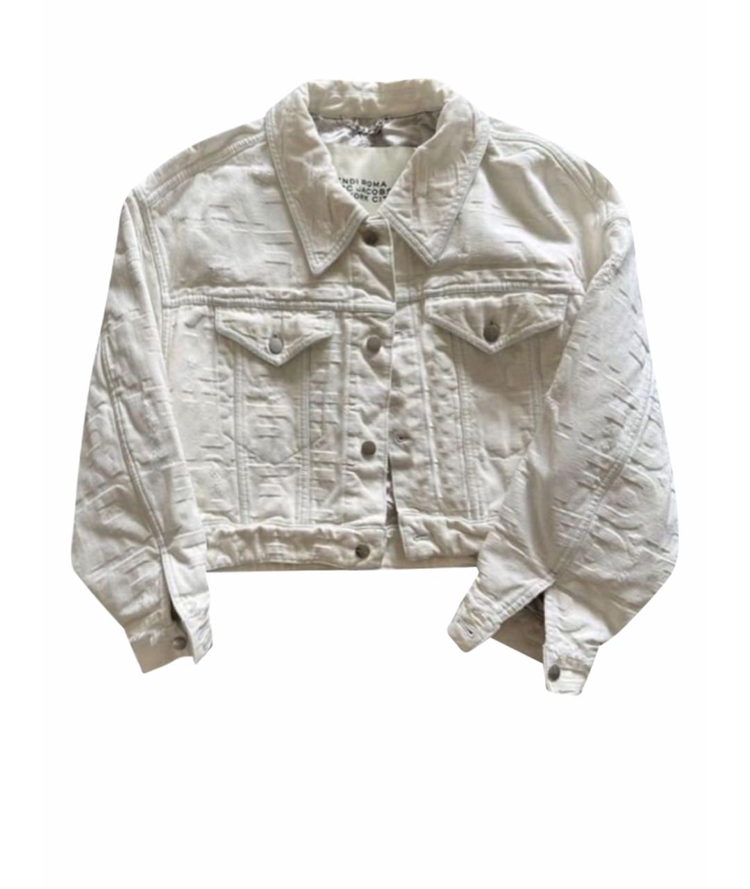 FENDI Белый хлопковый костюм с брюками, фото 1