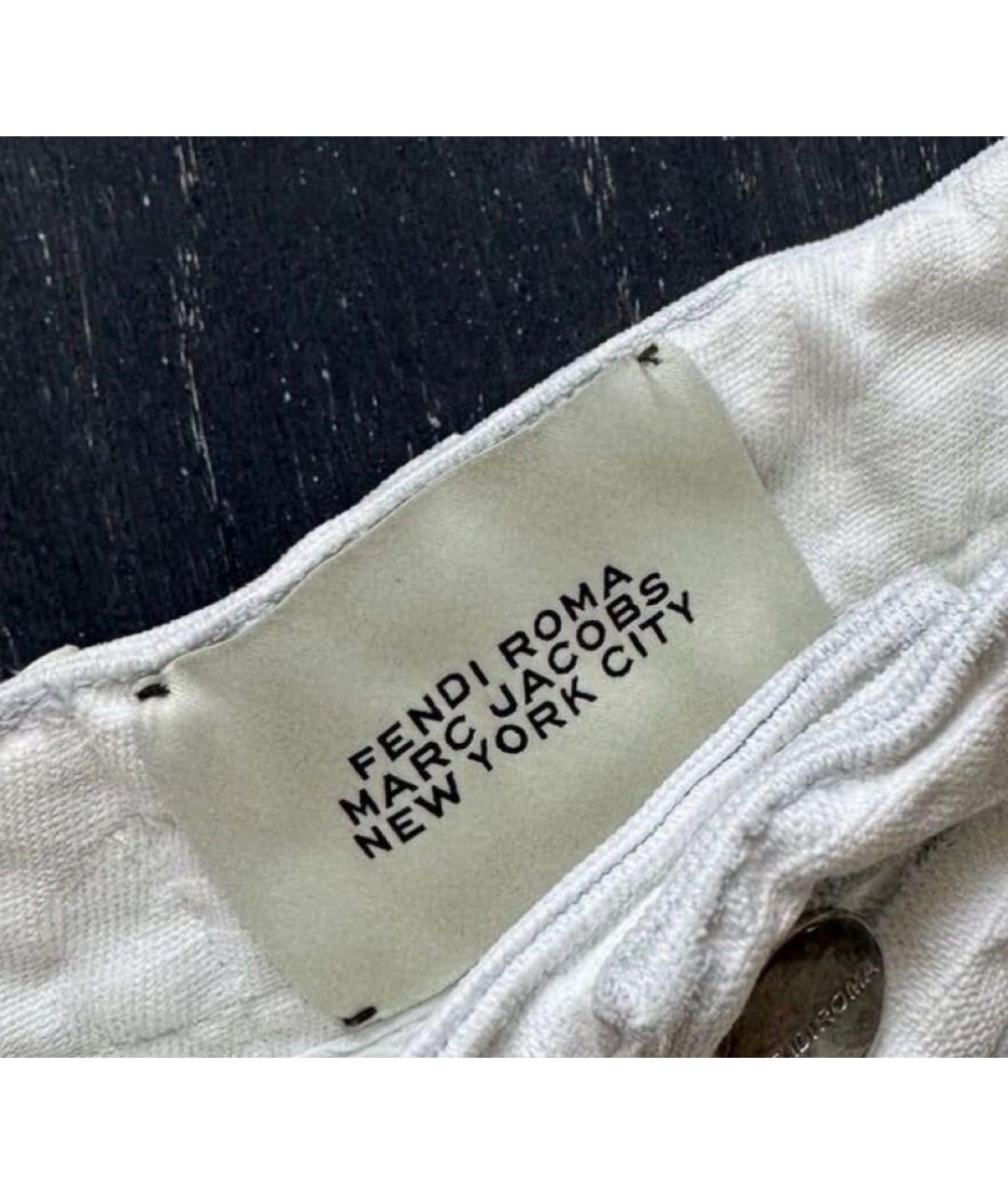 FENDI Белый хлопковый костюм с брюками, фото 4