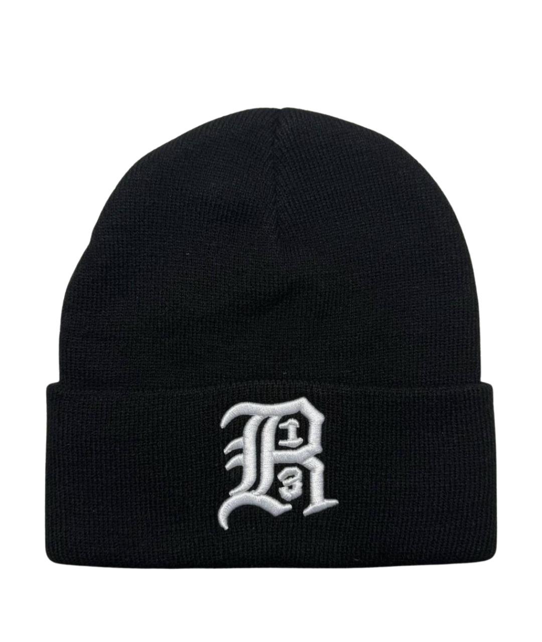 R13 Черная хлопковая шапка, фото 1