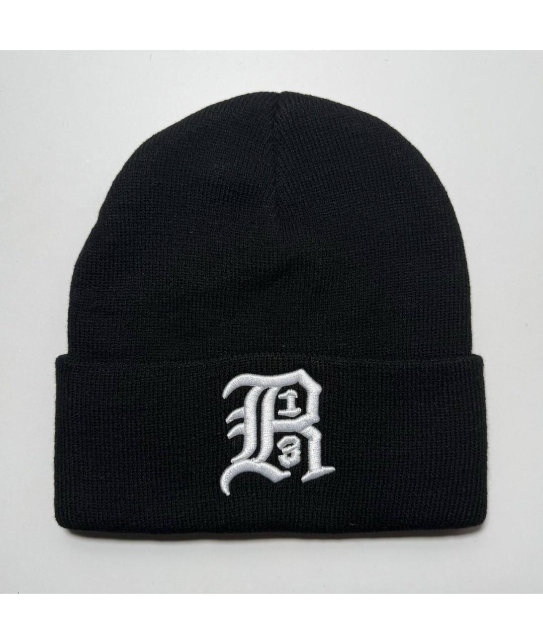 R13 Черная хлопковая шапка, фото 8