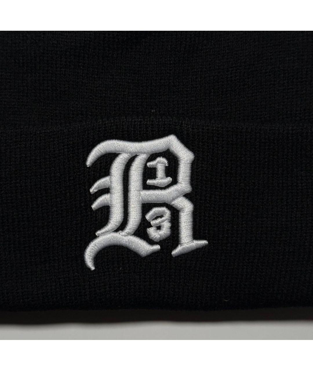 R13 Черная хлопковая шапка, фото 3