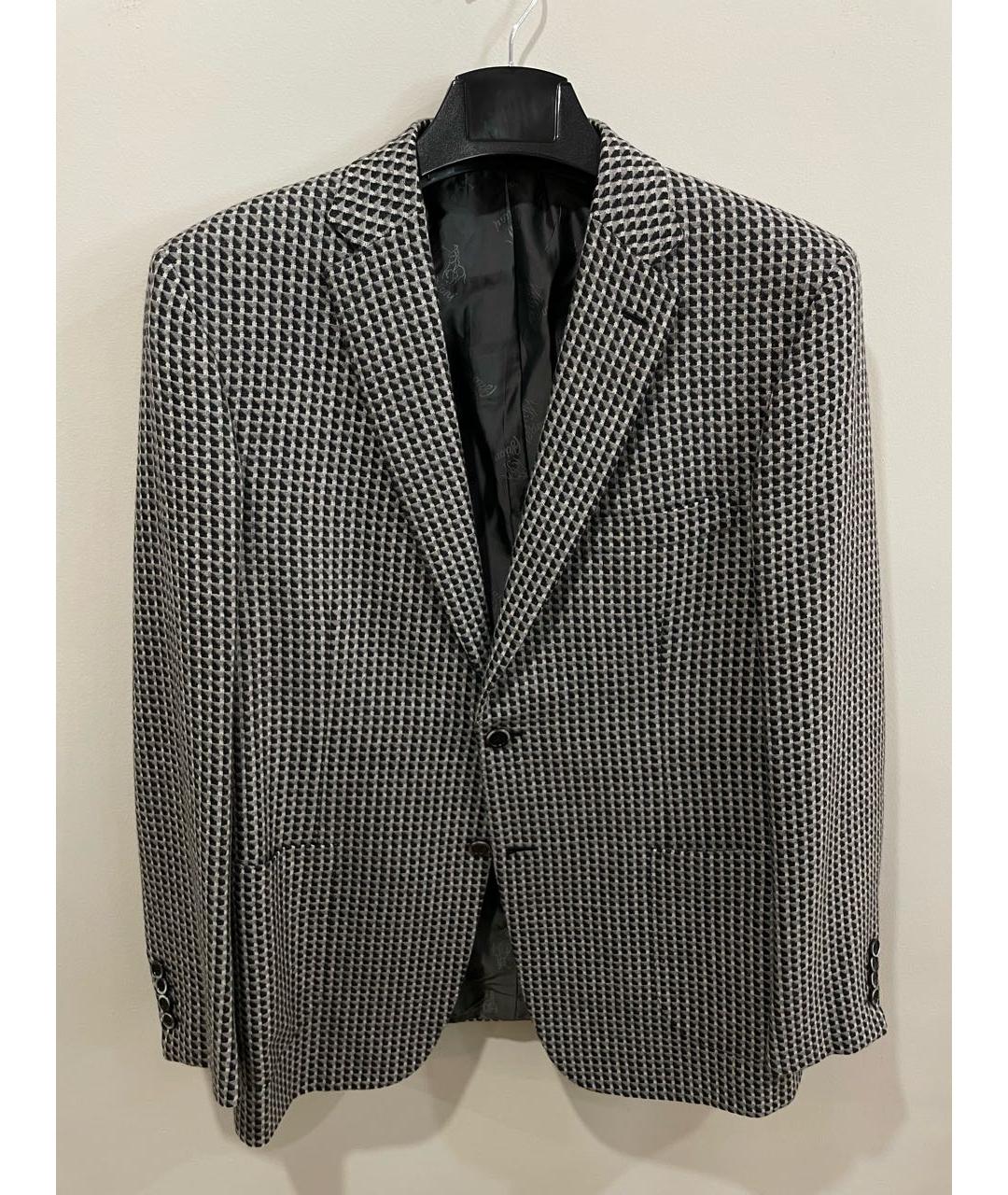 BRIONI Серый кашемировый пиджак, фото 6