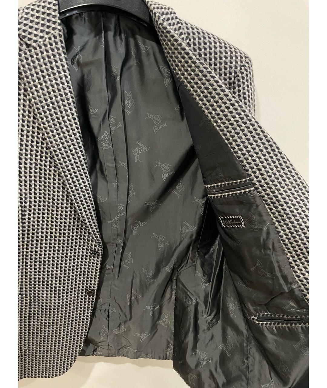 BRIONI Серый кашемировый пиджак, фото 3