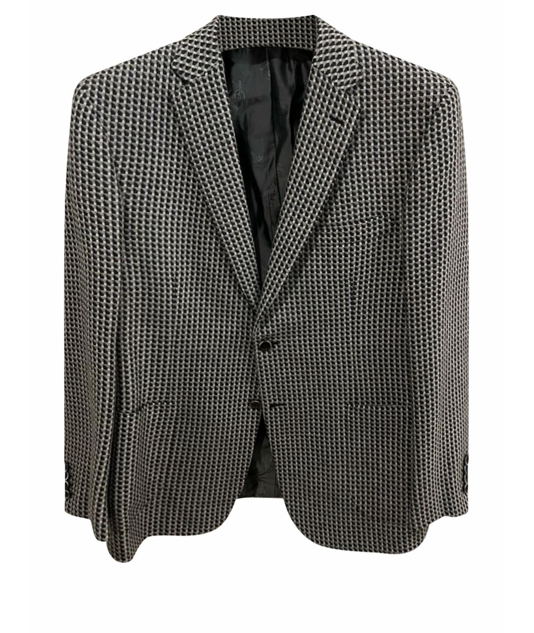 BRIONI Серый кашемировый пиджак, фото 1