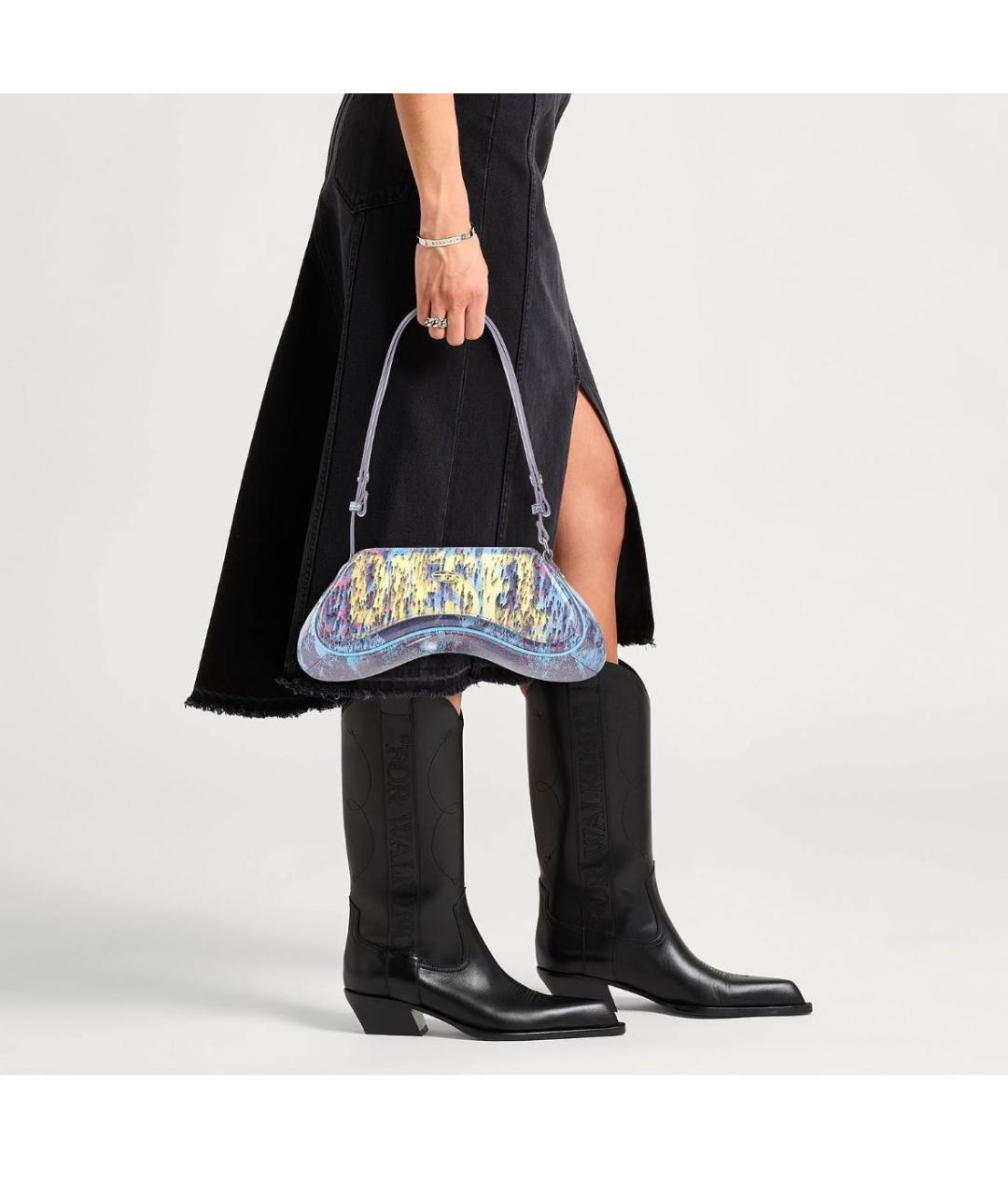 DIESEL Мульти кожаная сумка с короткими ручками, фото 3