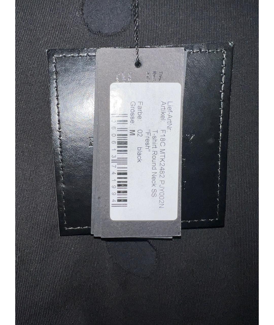 PHILIPP PLEIN Черная хлопковая футболка, фото 3