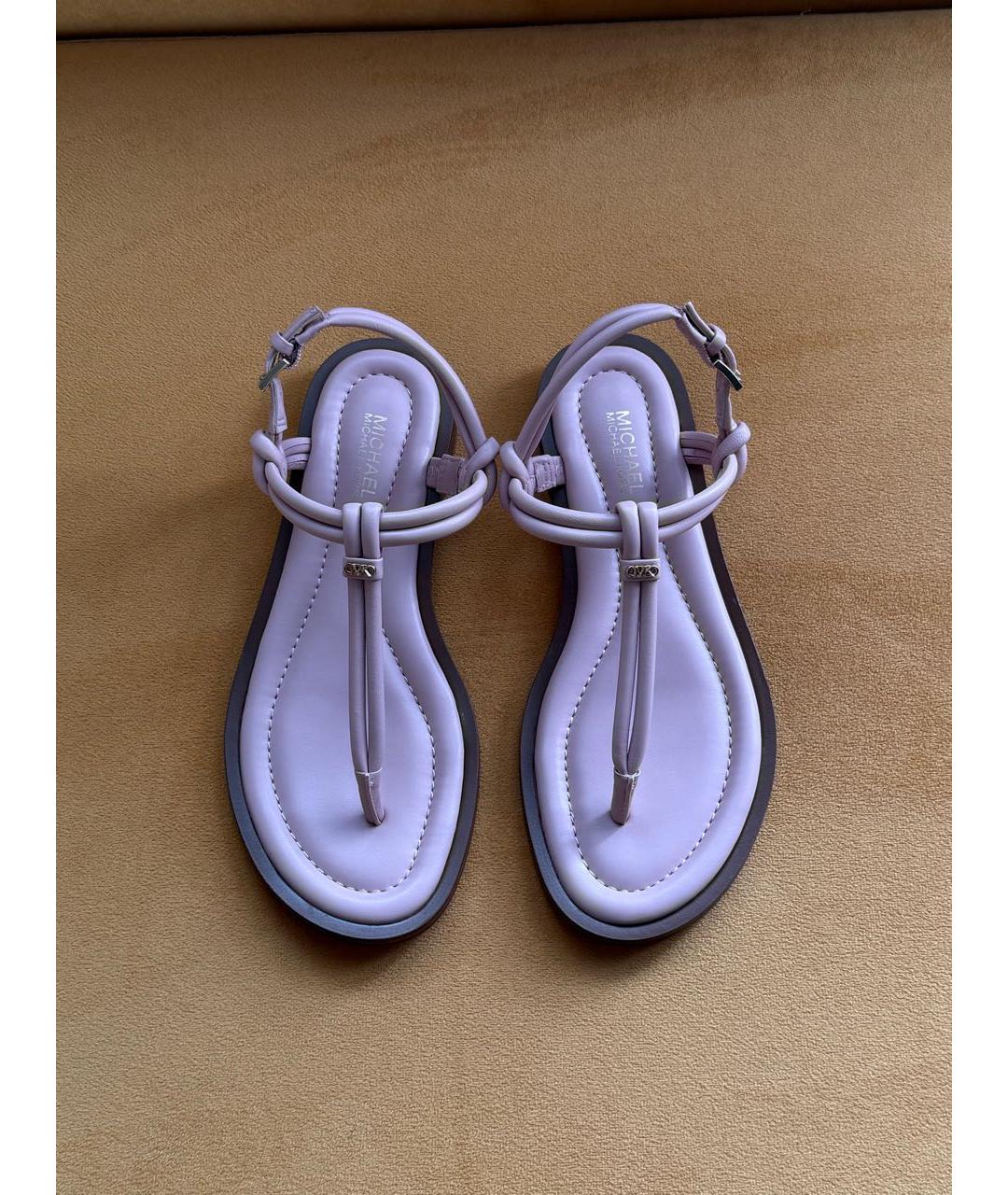 MICHAEL KORS Розовые кожаные сандалии, фото 2