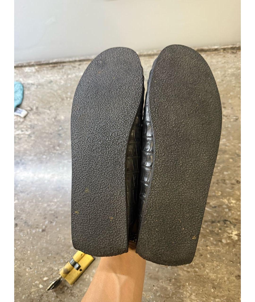 CHRISTIAN DIOR Черные кожаные лоферы, фото 7