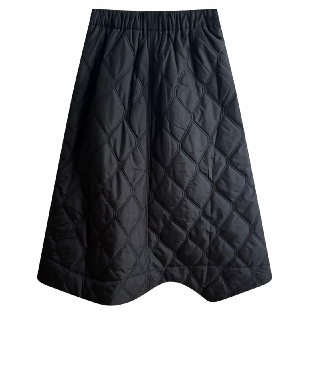 GANNI Черная полиэстеровая юбка миди, фото 1