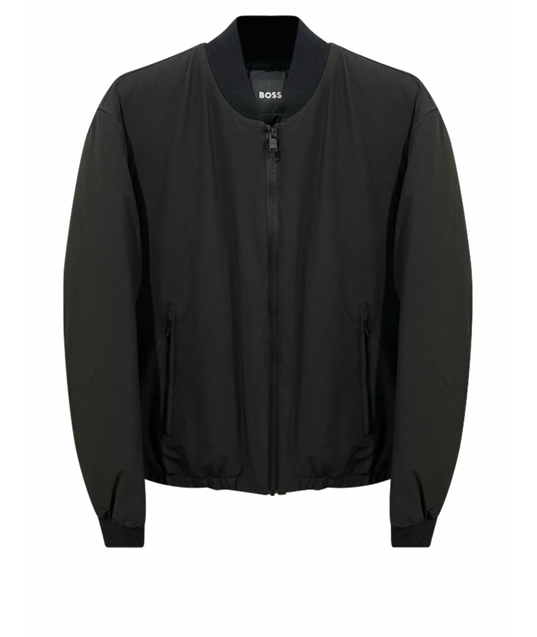 HUGO BOSS Черная полиэстеровая куртка, фото 1