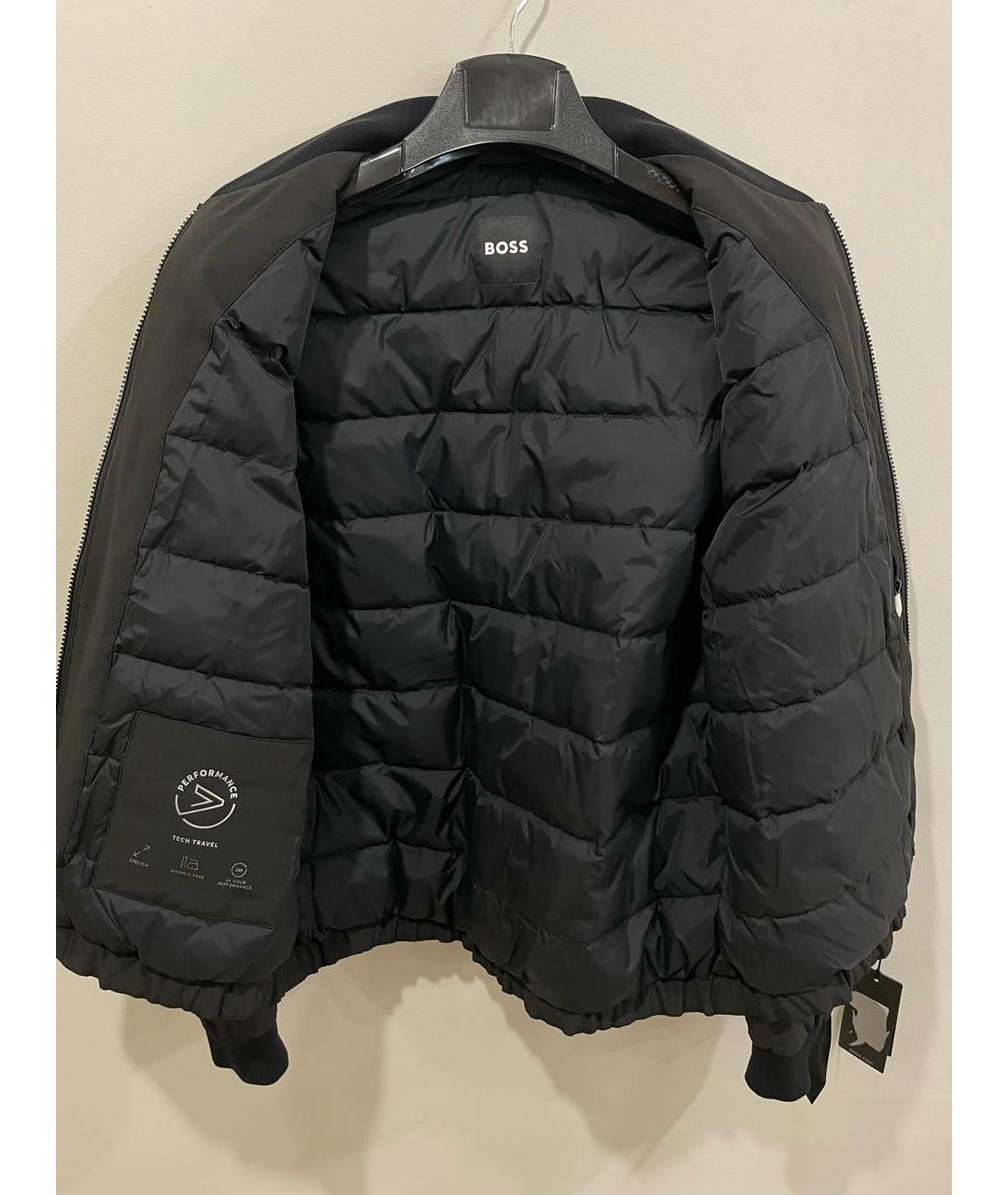 HUGO BOSS Черная полиэстеровая куртка, фото 3