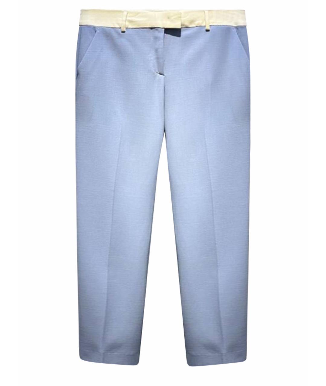 FENDI Голубые брюки узкие, фото 1