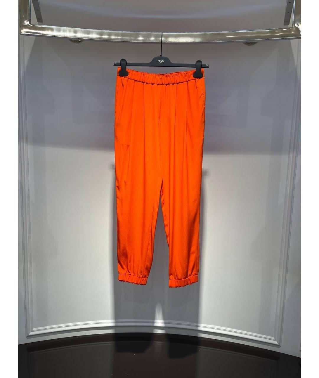 FENDI Оранжевое брюки узкие, фото 3