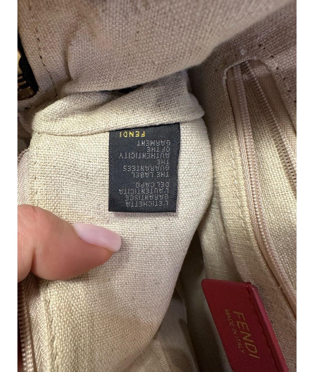 FENDI Мульти кожаная сумка с короткими ручками, фото 6