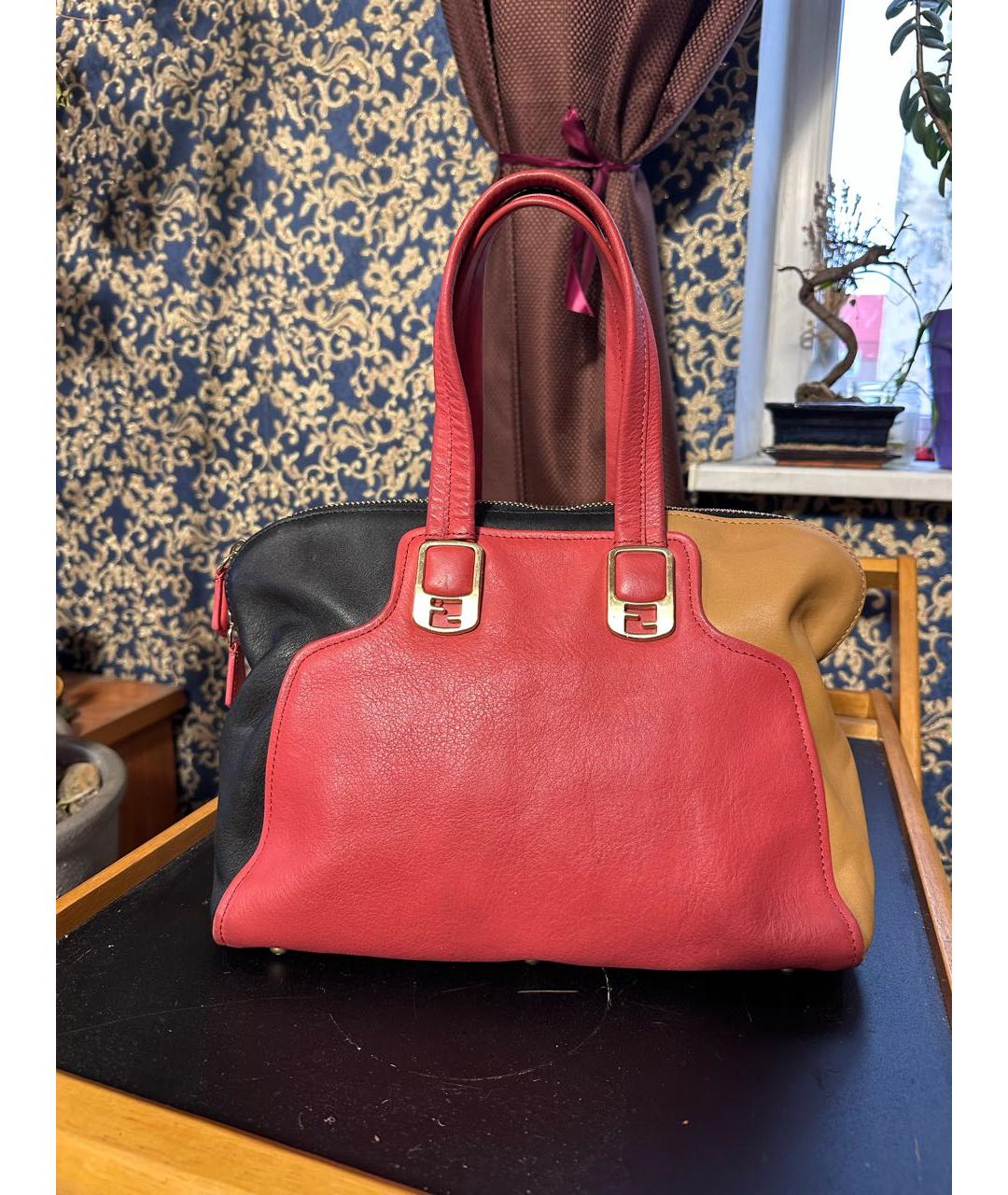 FENDI Мульти кожаная сумка с короткими ручками, фото 9