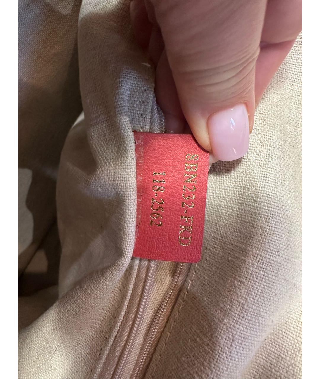 FENDI Мульти кожаная сумка с короткими ручками, фото 8