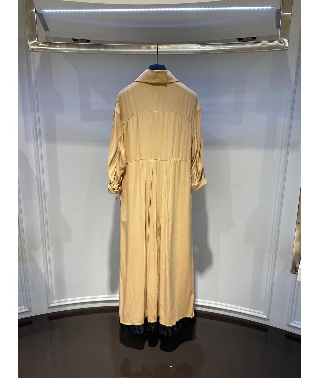 FENDI Бежевое повседневное платье, фото 2