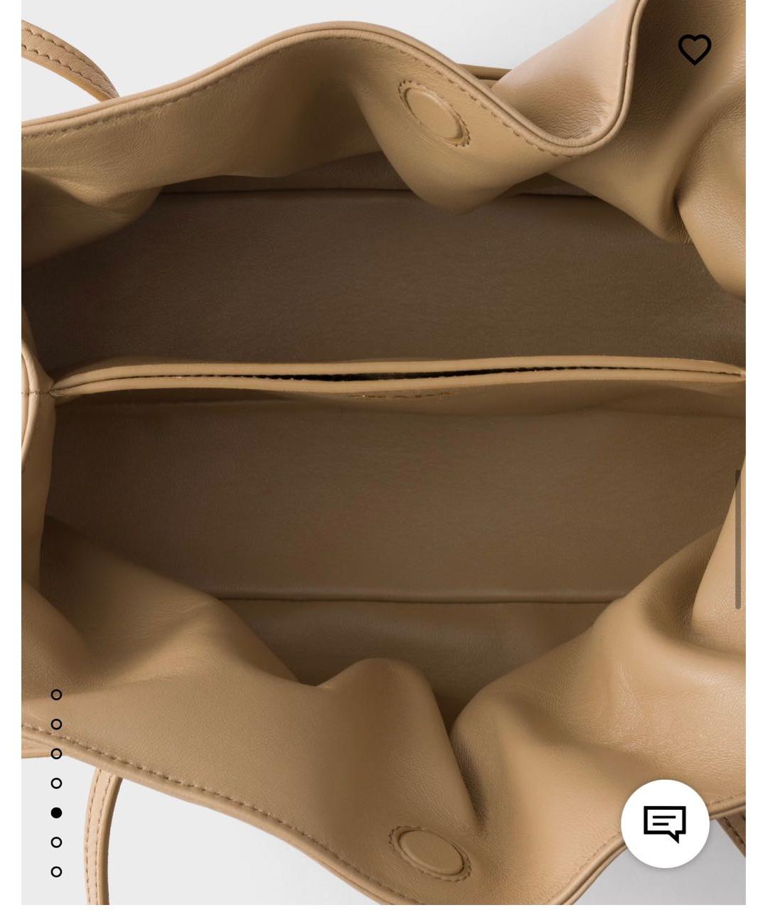 PRADA Бежевая кожаная сумка с короткими ручками, фото 3