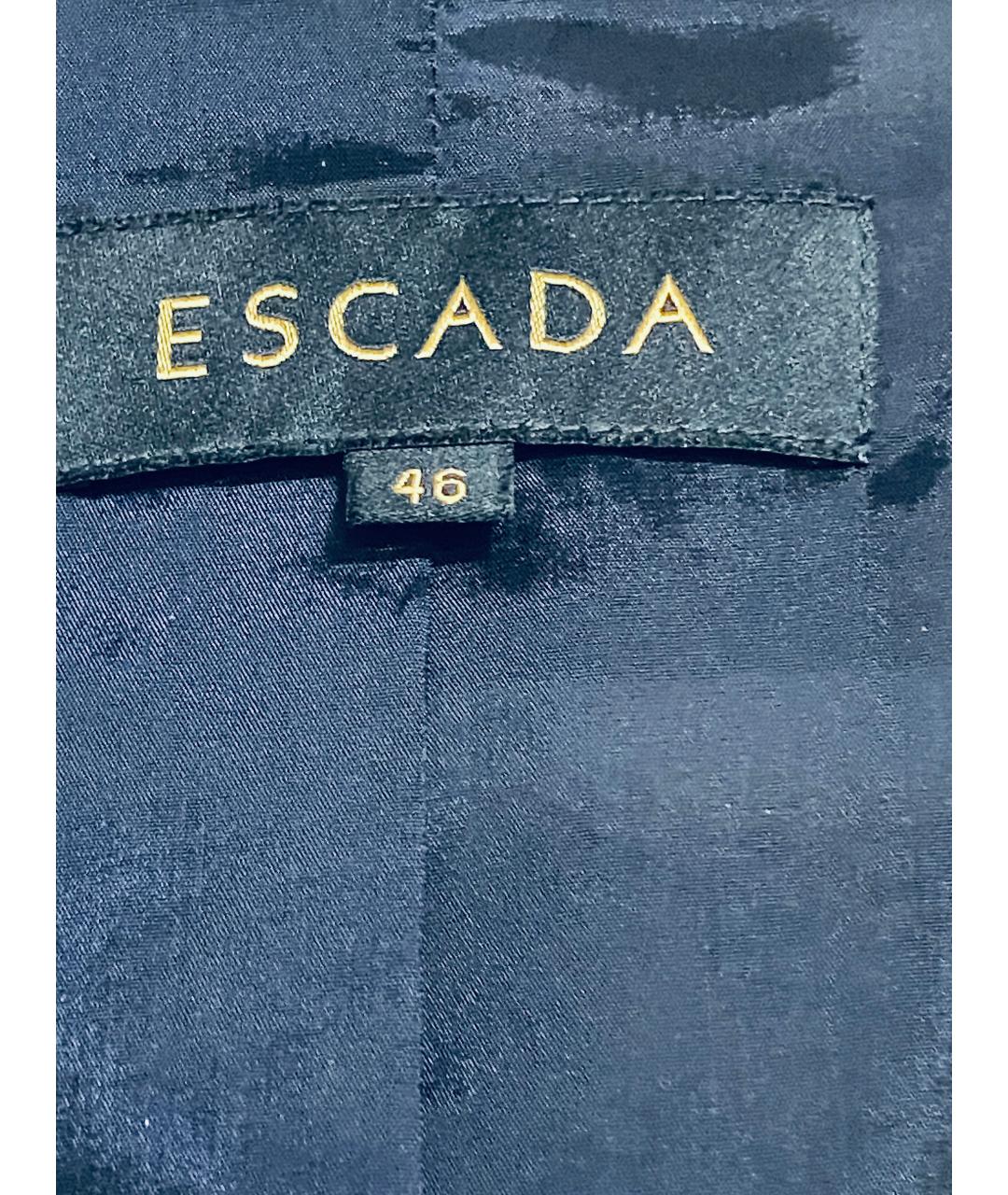 ESCADA Темно-синий вискозный костюм с брюками, фото 2