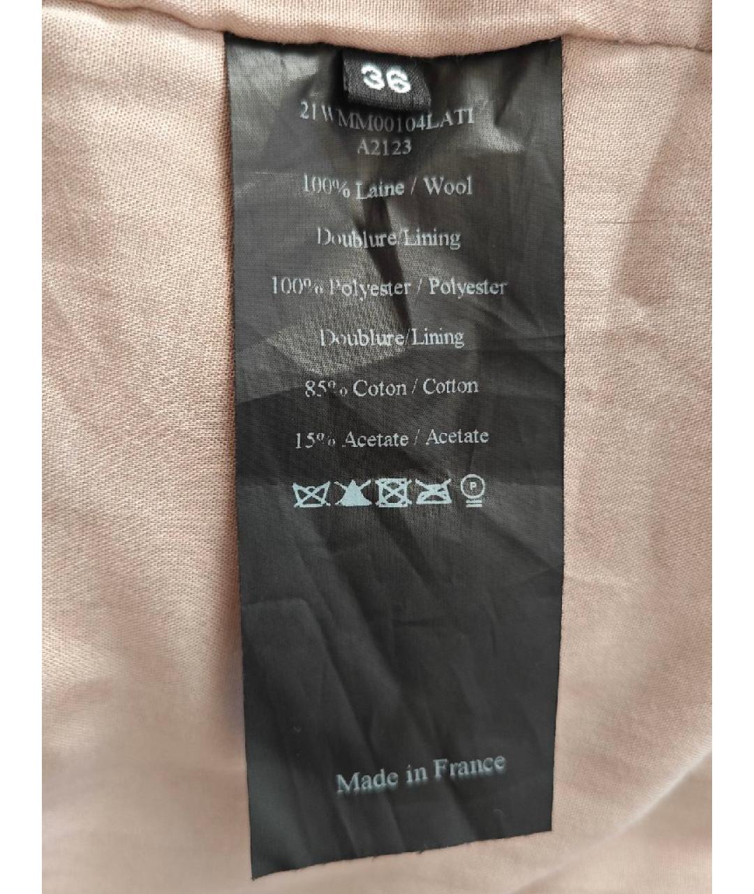 YVES SALOMON Коричневая шерстяная шуба, фото 7