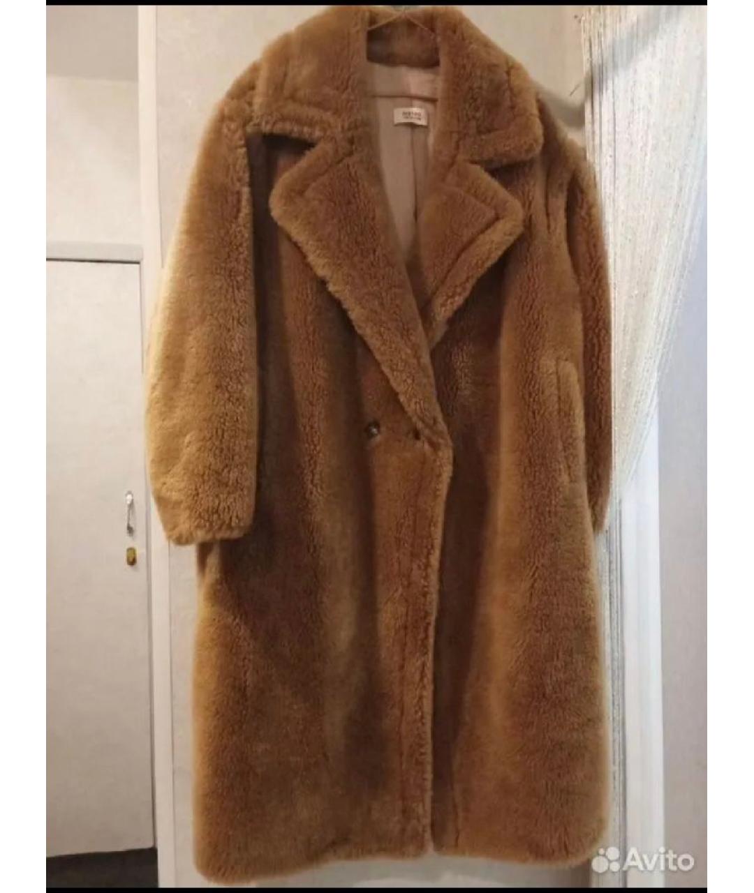 YVES SALOMON Коричневая шерстяная шуба, фото 8