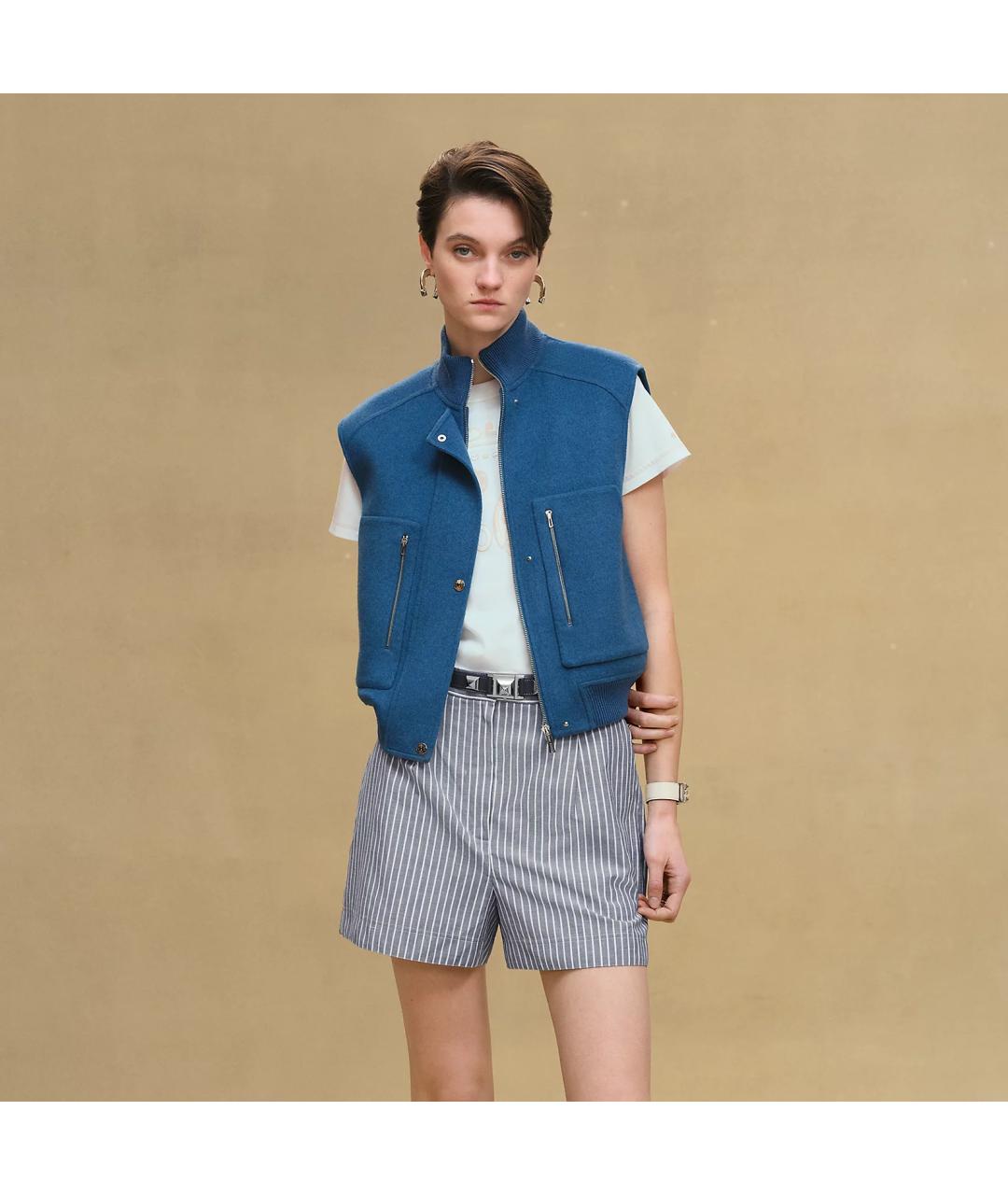 HERMES Синяя кашемировая куртка, фото 6