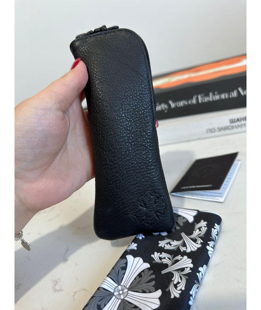 CHROME HEARTS Темно-синие металлические солнцезащитные очки, фото 4