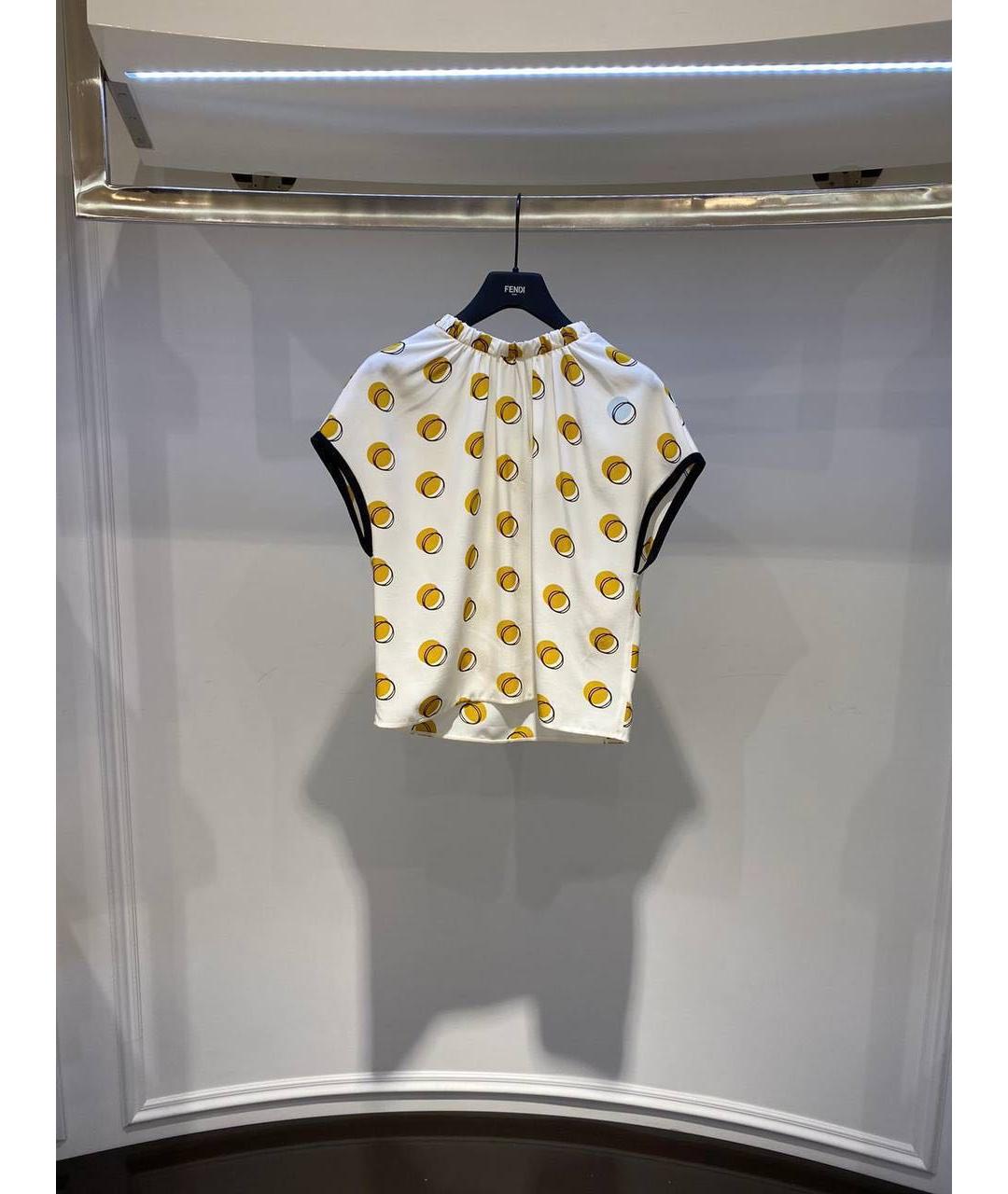 FENDI Белая блузы, фото 2
