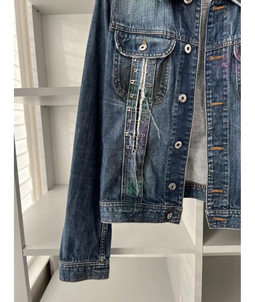 DOLCE&GABBANA Синяя деним куртка, фото 5