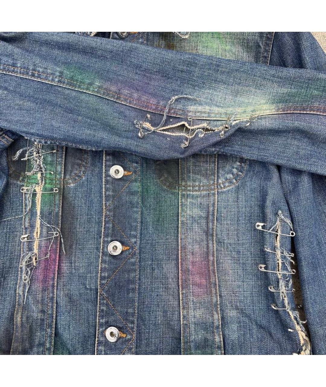 DOLCE&GABBANA Синяя деним куртка, фото 4