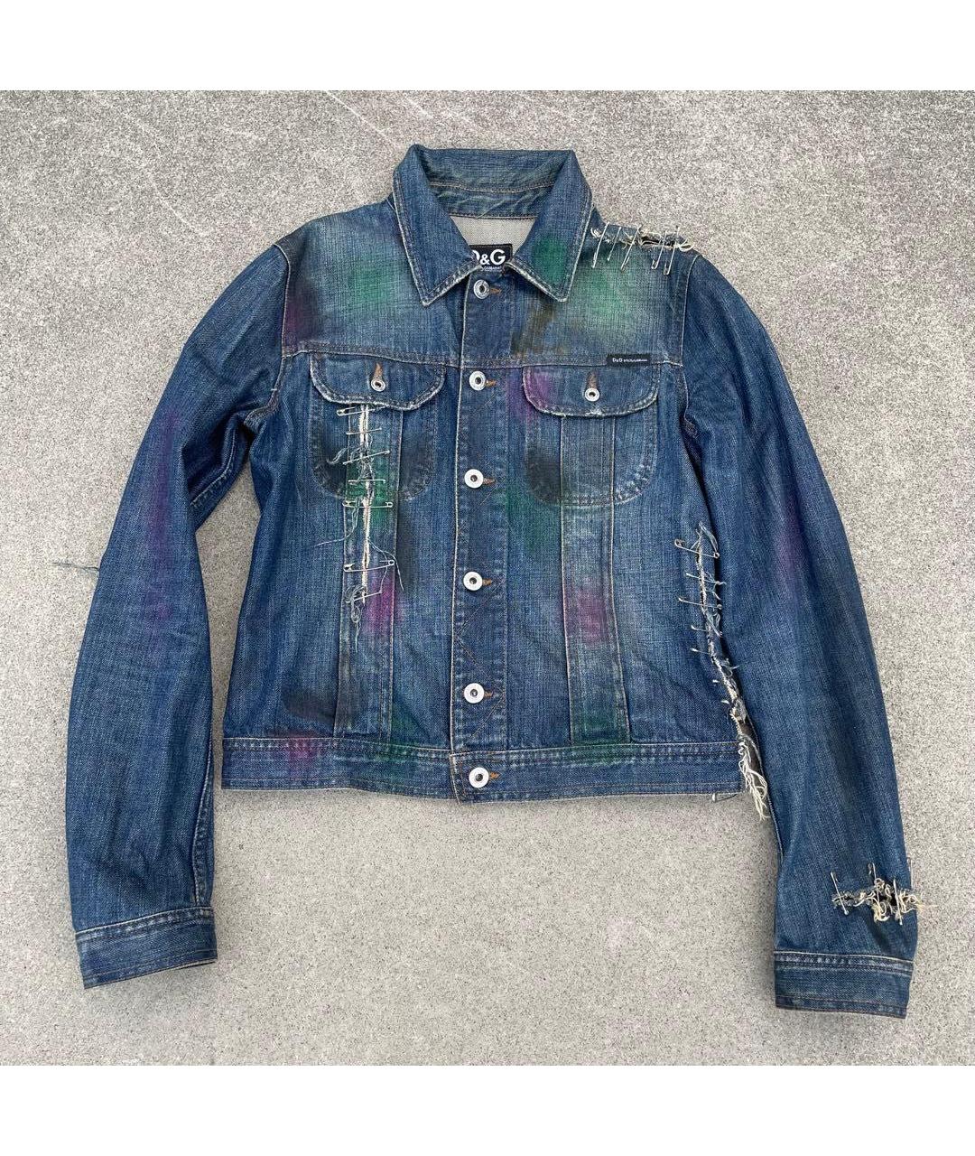 DOLCE&GABBANA Синяя деним куртка, фото 9