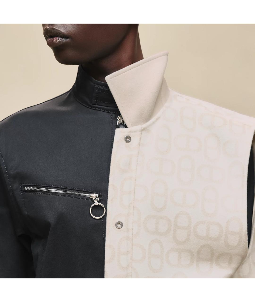 HERMES Белый шерстяной жилет, фото 5