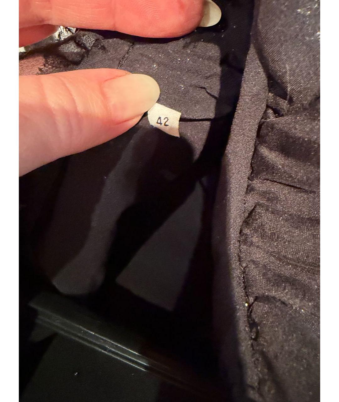 DOLCE&GABBANA Темно-синий полиэстеровый жакет/пиджак, фото 5