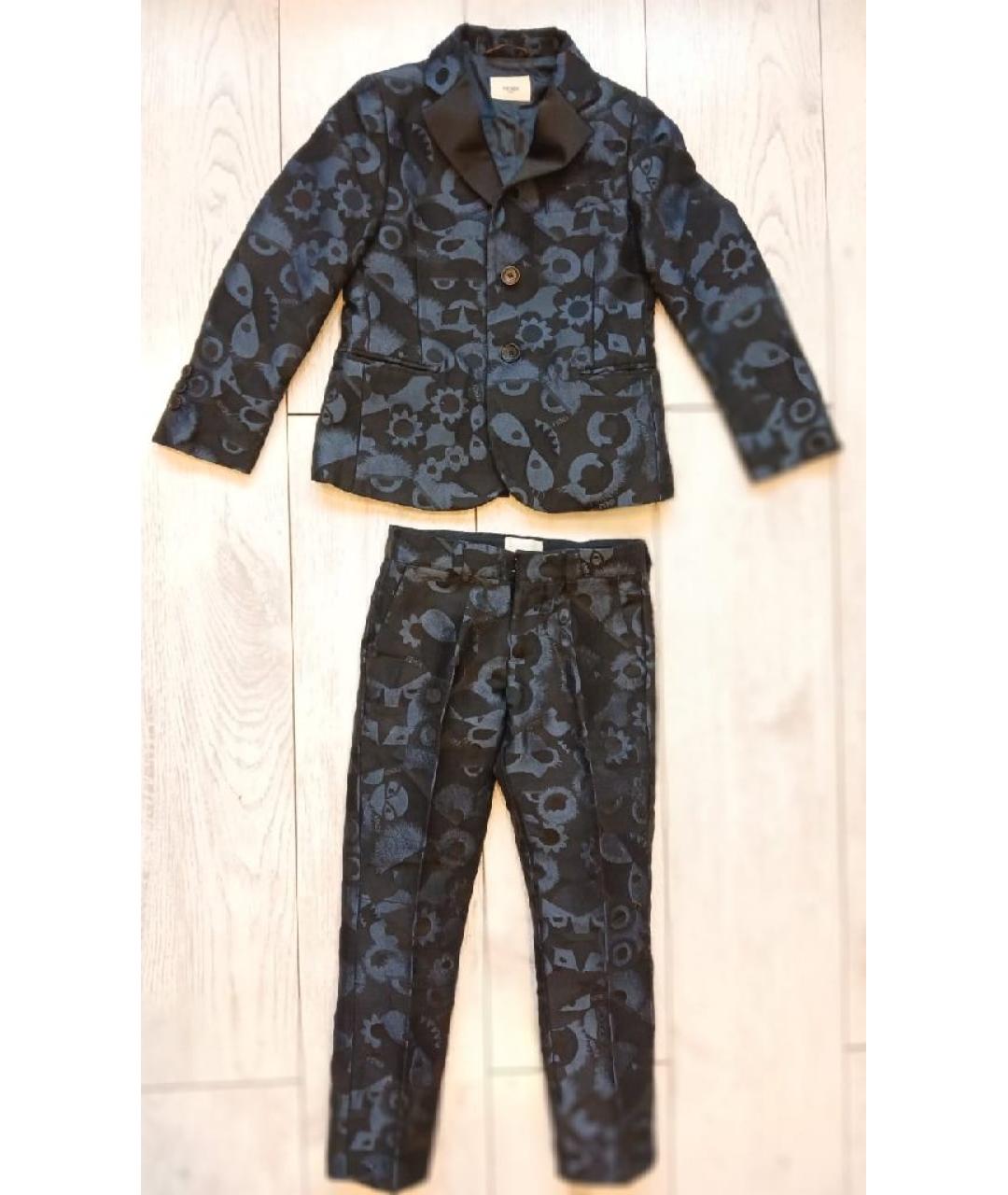 FENDI Синий полиэстеровый комплект, фото 3