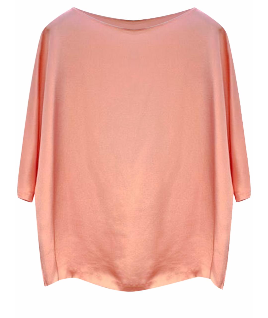 FENDI Коралловая шелковая блузы, фото 1